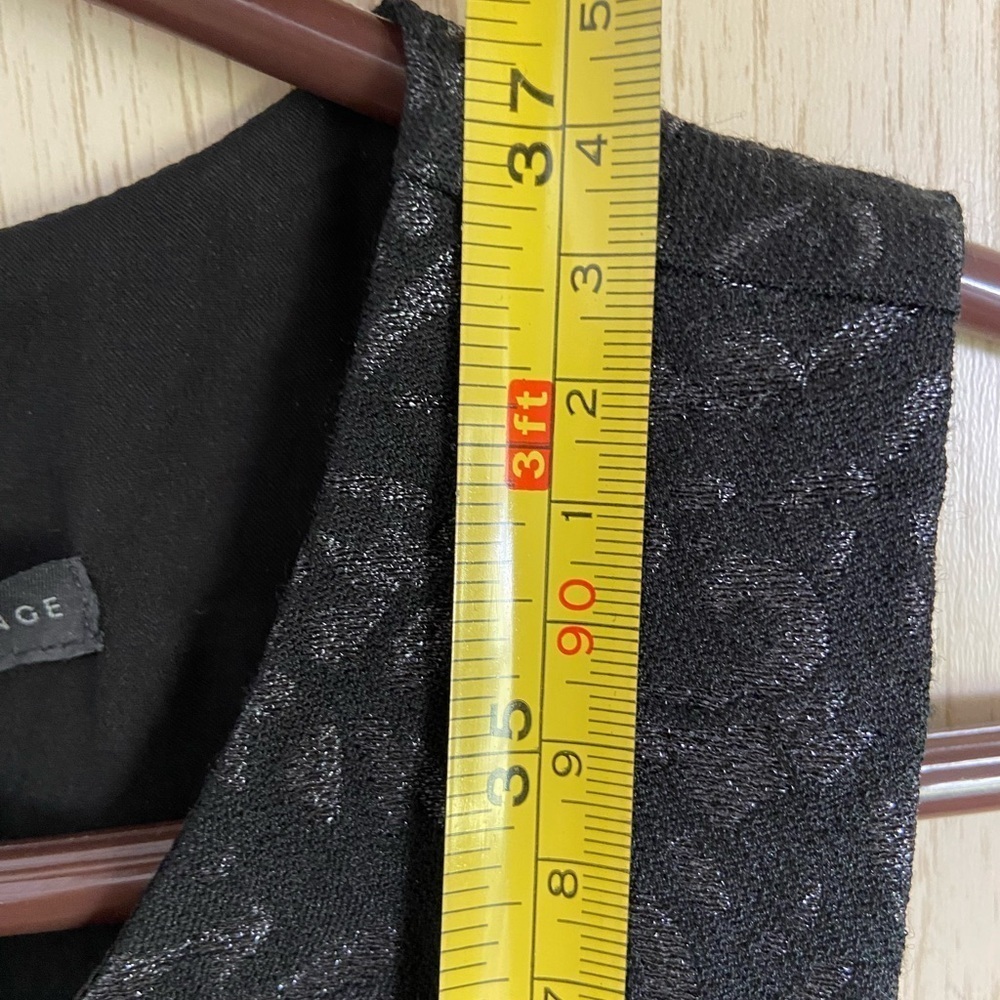 NWT $168 Armani Exchange A|X Fit Flare Jacquard Party Dress Black Sz 14 - Picture 11 of 16